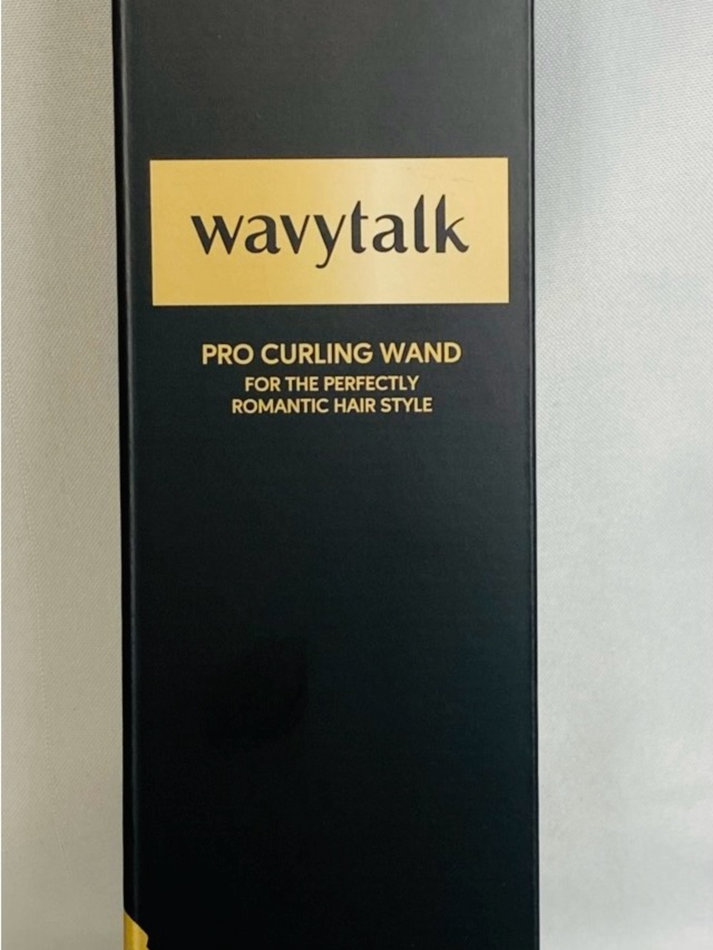 Wavytalk Pro Curling Wand - Black with Rose Gold Accents